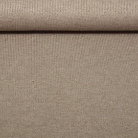Viskosestrickjersey "Grazia" Hellbraun Melange