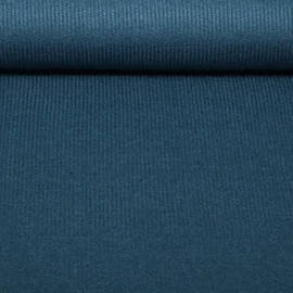 Viskosestrickjersey "Grazia" Petrol Melange