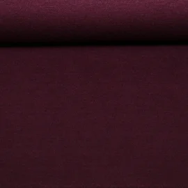 Viskosestrickjersey Merino Touch Uni Bordeaux