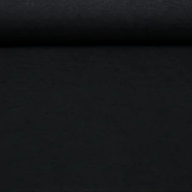Viskosestrickjersey Merino Touch Uni Schwarz