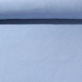 Waffeljersey "Abby" Uni Hellblau