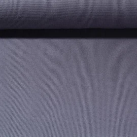 Waffeljersey "Abby" Uni Mausgrau