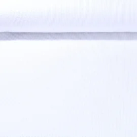 Waffeljersey "Abby" Uni Weiß