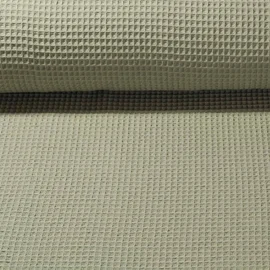 Waffelpiqué "Gina" Uni Dunkelmint