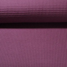 Waffelpiqué "Gina" Uni Lila