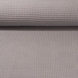 Waffelpiqué "Gina" Uni Mausgrau