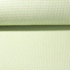 Waffelpiqué Jacquard Zartgrün 