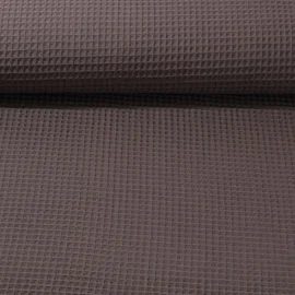 Waffelpiqué uni dunkelgrau