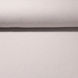 Waffelpiqué Ministruktur Uni Grau