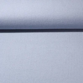 Waffelpiqué Ministruktur Uni Hellblau