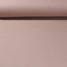 Waffelpiqué Ministruktur Uni Hellbraun