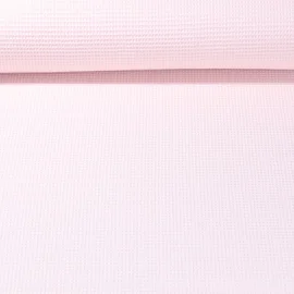 Waffelpiqué Ministruktur Uni Hellrosa