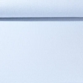 Waffelpiqué Ministruktur Uni Lichtblau