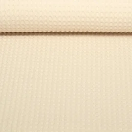 Waffelpiqué Soft Helles Beige
