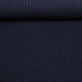 Waffelpiqué Soft Navy