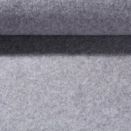 Walkloden Wollfleece Virgin Wool Hellgrau 