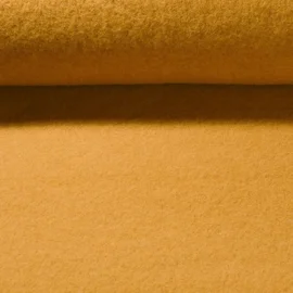 Walkloden Wollfleece Virgin Wool Ockergelb