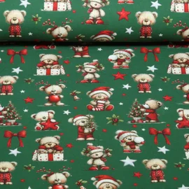 Weihnachtsjersey Weihnachtsbären Grün