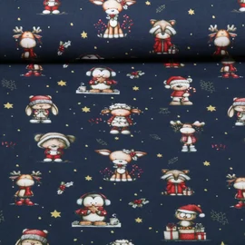 Weihnachtsjersey Weihnachtstiere Navy