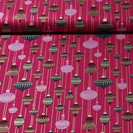 Weihnachtspopeline Baumschmuck Beere Gold