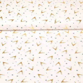 Weihnachtspopeline Hischgeweih Weiß