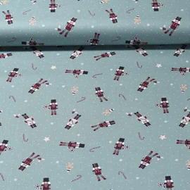 Weihnachtspopeline Nußknacker Mint