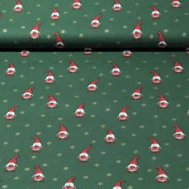 Weihnachtspopeline Wichtel Tannengrün