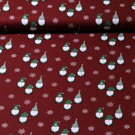 Weihnachtspopeline Zwerge Bordeaux