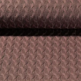 Zopf-Stricksweat Mauve