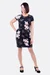 Schnittmuster Kleid Tulpenrock Stoff Jersey Lily Blumenmuster