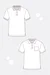 Poloshirt technische Zeichnung Männershirt