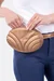 Gürteltasche einfach selber nähen, Kunstleder kupfer