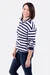 Schnittmuster Sweatshirt Streifen maritim Kragen