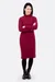 Schnittmuster Schlauchkleid Rollkragen Strickstoff nähen