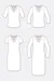 Schnittmuster Shirt Kleid V-Ausschnitt Grace Varianten