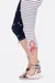 Schnittmuster Damen-Leggings maritim Tropfen Saumabschluss diy