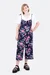 Schnittmuster einfache Latzhose Blumenmuster Selbernähen