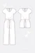 Schnittmuster für Jumpsuit Overall Playsuit mit Knoten zum Selbernähen