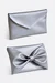 Schnittmuster Anleitung Tasche Clutch Schleife silber Kunstleder