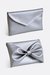 sewing pattern instruction bag clutch bow silver imitation leather