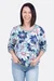 Schnittmuster Damen Sweatshirt Pullover mit Blumenmuster Selbernähen