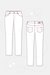 Schnittmuster Jeans 1 selbernähen - technische Zeichnung