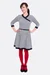 Schnittmuster Jerseykleid mit Wickelausschnitt Hahnentritt Muster Anleitung