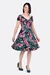 Schnittmuster Cocktailkleid Blumen jersey für Party selbernähen