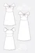 Schnittmuster Damenkleid Aurora mit Carmenausschnitt und Maxirock-Variante