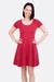 Schnittmuster Jerseykleid Sommerkleid Punkte rot selber nähen