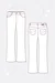 Schnittmuster Schlaghose High Waist Jeans Flared selber nähen