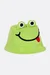 Schnittmuster Freebie Kinderhut Bucket Hat Frosch Gesicht nähen
