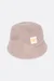 Schnittmuster Freebie Kinderhut Bucket Hat Teddy Stoff beige Label DIY