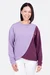 Schnittmuster Sweatshirt Wickelstyle flieder violett nähen